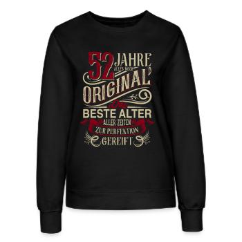 52. Geburtstag Vintage Retro - Frauen Sweatshirt - Schwarz - Vorne - AI Model Female 172 light (172cm)