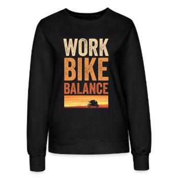 Moto Sport Bike pour motocyclistes - Sweat Femme - noir - Devant - AI Model Female 172 light (172cm)