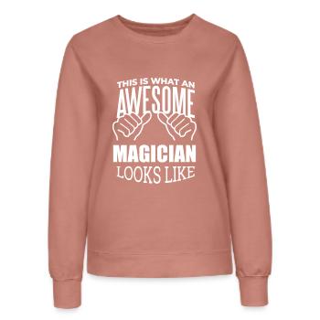 Zauberer - Frauen Sweatshirt - Altrosa - Vorne - AI Model Female 172 dark (172cm)