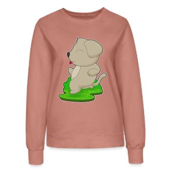 Chien Jogger Jogging Sport - Sweat Femme - rose poudré - Devant - AI Model Female 172 dark (172cm)