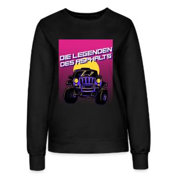 The legends of asphalt - Women’s Sweatshirt - black - Front - AI Model Female 172 light (172cm)