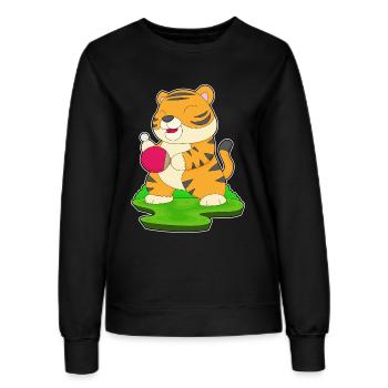 Raquette de tennis de table Tiger - Sweat Femme - noir - Devant - AI Model Female 172 light (172cm)