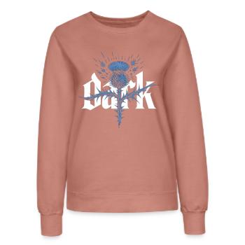 Dark Distel Gothic Shirt - Frauen Sweatshirt - Altrosa - Vorne - AI Model Female 172 dark (172cm)