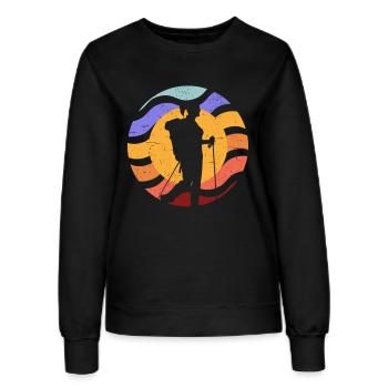 Silhouette de la caméra Sun Path - Sweat Femme - noir - Devant - AI Model Female 172 light (172cm)