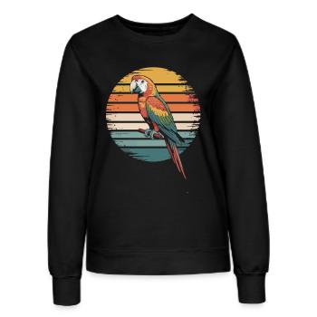 Bunter Papagei - Frauen Sweatshirt - Schwarz - Vorne - AI Model Female 172 light (172cm)