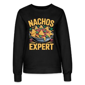 Expert en nachos pour les amateurs de nachos - Sweat Femme - noir - Devant - AI Model Female 172 light (172cm)