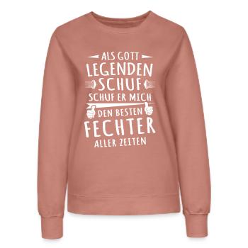 Épéiste - Sweat Femme - rose poudré - Devant - AI Model Female 172 dark (172cm)