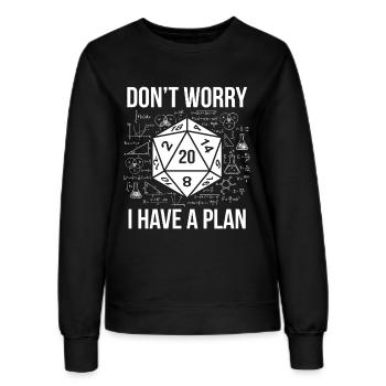 Würfelgefängnis – Lustiges Tabletop RPG Design - Frauen Sweatshirt - Schwarz - Vorne - AI Model Female 172 light (172cm)