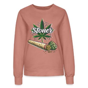 Stoner - Frauen Sweatshirt - Altrosa - Vorne - AI Model Female 172 dark (172cm)