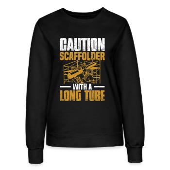 Échafaudage Installateur Constructeur Ouvrier Construction - Sweat Femme - noir - Devant - AI Model Female 172 light (172cm)