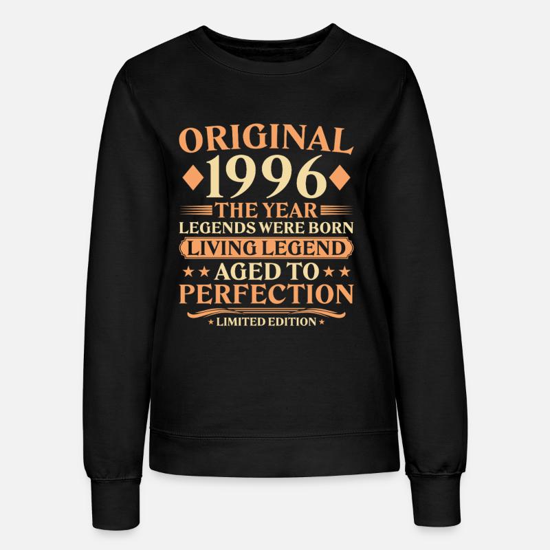Legend 1996 – 30th Birthday Original Vintage - Women’s Sweatshirt - black
