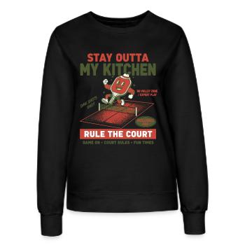 Pickleball Stay Outta My Kitchen Rule The Court - Women’s Sweatshirt - black - Front - AI Model Female 172 light (172cm)