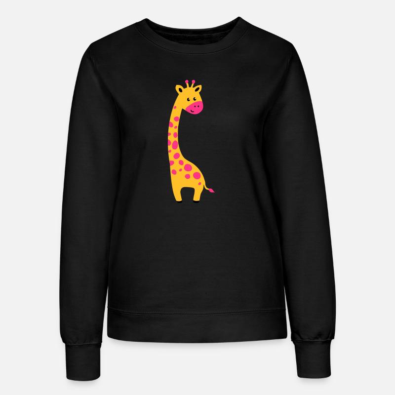 cute giraffe - Women’s Sweatshirt - black