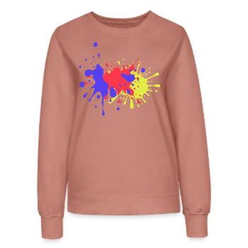 Bunte Farbflecken Geburtstagsgeschenk Trend - Frauen Sweatshirt - Altrosa - Vorne - AI Model Female 172 dark (172cm)