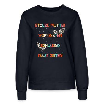 Stolze Mutter vom besten Schulkind - Schulbeginn - Frauen Sweatshirt - Navy - Vorne - AI Model Female 172 light (172cm)