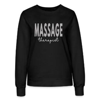 Massage Therapist Therapy Licensed LMT - Women’s Sweatshirt - black - Front - AI Model Female 172 light (172cm)