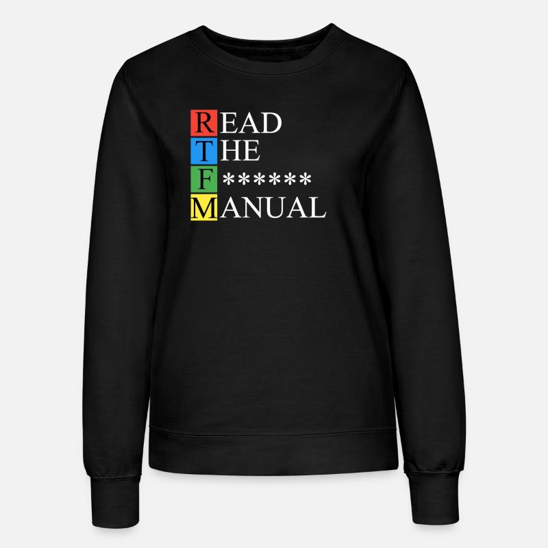 RTFM Dark - Women’s Sweatshirt - black