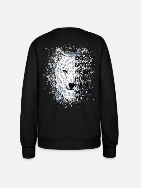 Religiöses Zitat Bibelvers - Frauen Sweatshirt - Schwarz