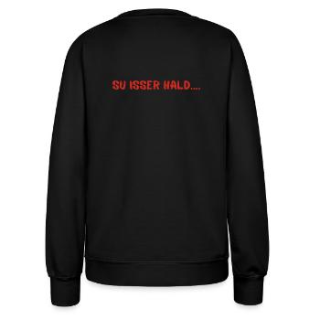 Su isser hald - Frauen Sweatshirt - Schwarz - Hinten - AI Model Female 172 light (172cm)