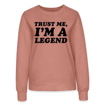 Legend - Women’s Sweatshirt - dusky rose - Front - AI Model Female 172 dark (172cm)