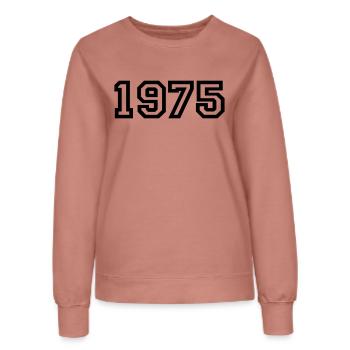 1975 - Frauen Sweatshirt - Altrosa - Vorne - AI Model Female 172 dark (172cm)