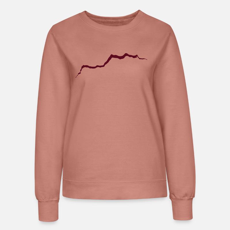 Hole crack split - Women’s Sweatshirt - dusky rose