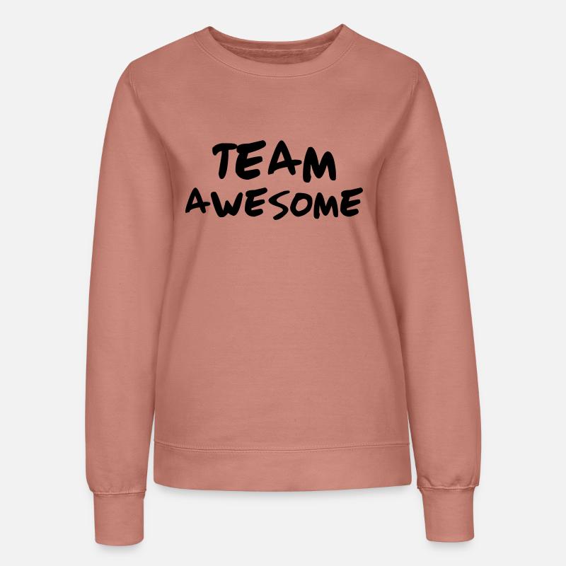 Team Awesome - Women’s Sweatshirt - dusky rose