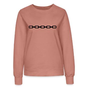 Kette - Frauen Sweatshirt - Altrosa - Vorne - AI Model Female 172 dark (172cm)