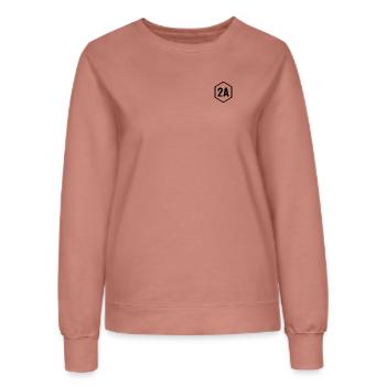2A Corse du Sud - Noir - Sweat Femme - rose poudré - Devant - AI Model Female 172 dark (172cm)