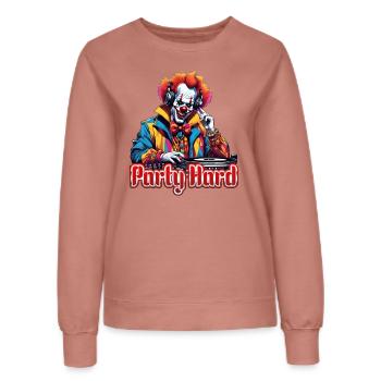 Party Hard - Frauen Sweatshirt - Altrosa - Vorne - AI Model Female 172 dark (172cm)