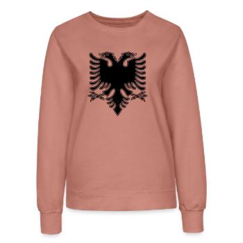 Double Headed Eagle_V2 - Women’s Sweatshirt - dusky rose - Front - AI Model Female 172 dark (172cm)
