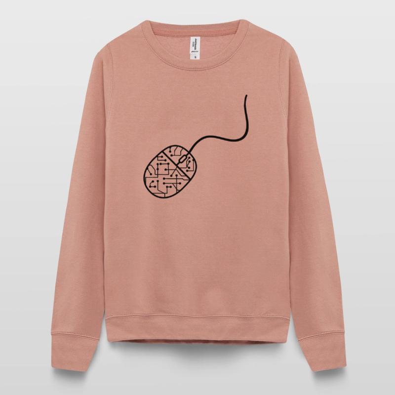 microchip data electronic cool design mouse contro Women’s Sweatshirt