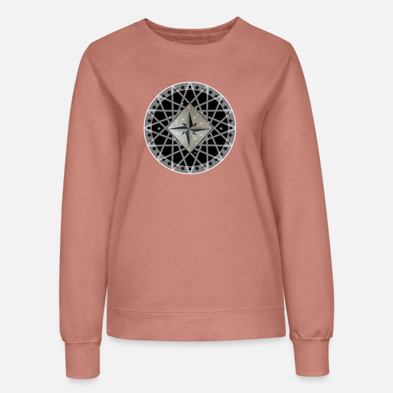 Wind Rose - Women’s Sweatshirt - dusky rose