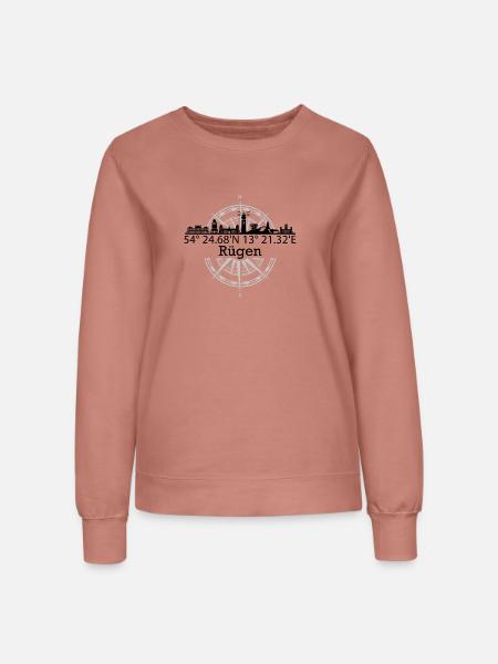 Skyline Rügen - Frauen Sweatshirt - Altrosa