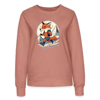 Trail running - Women’s Sweatshirt - dusky rose - Front - AI Model Female 172 dark (172cm)