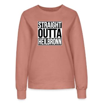 Straight Outta Heilbronn - Frauen Sweatshirt - Altrosa - Vorne - AI Model Female 172 dark (172cm)