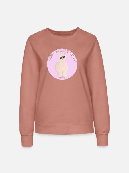 Fluffiges Alpaca - Frauen Sweatshirt - Altrosa