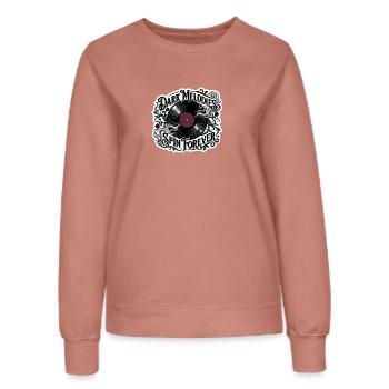 Dunkle Melodien drehen sich ewig - Frauen Sweatshirt - Altrosa - Vorne - AI Model Female 172 dark (172cm)