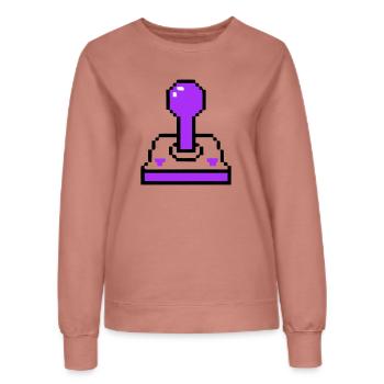 Arcade Joystick Retro Konsole - Frauen Sweatshirt - Altrosa - Vorne - AI Model Female 172 dark (172cm)