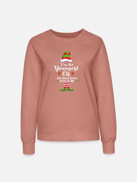 Elfe Elf Weihnachtsgeschenk Sohn Bruder - Frauen Sweatshirt - Altrosa