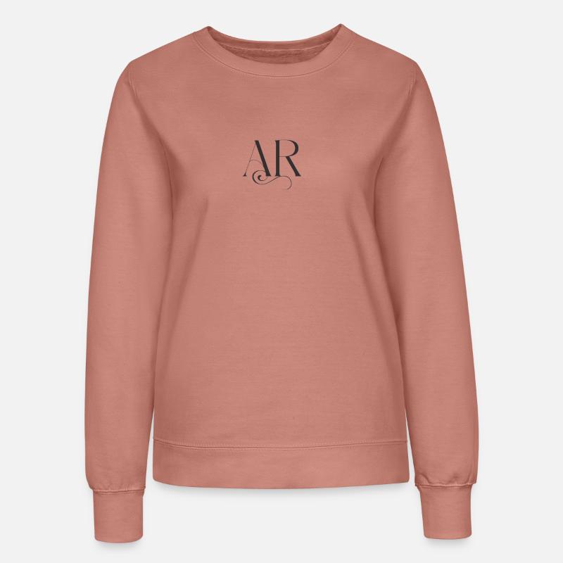 Classic Elegance AR Monogram - Women’s Sweatshirt - dusky rose