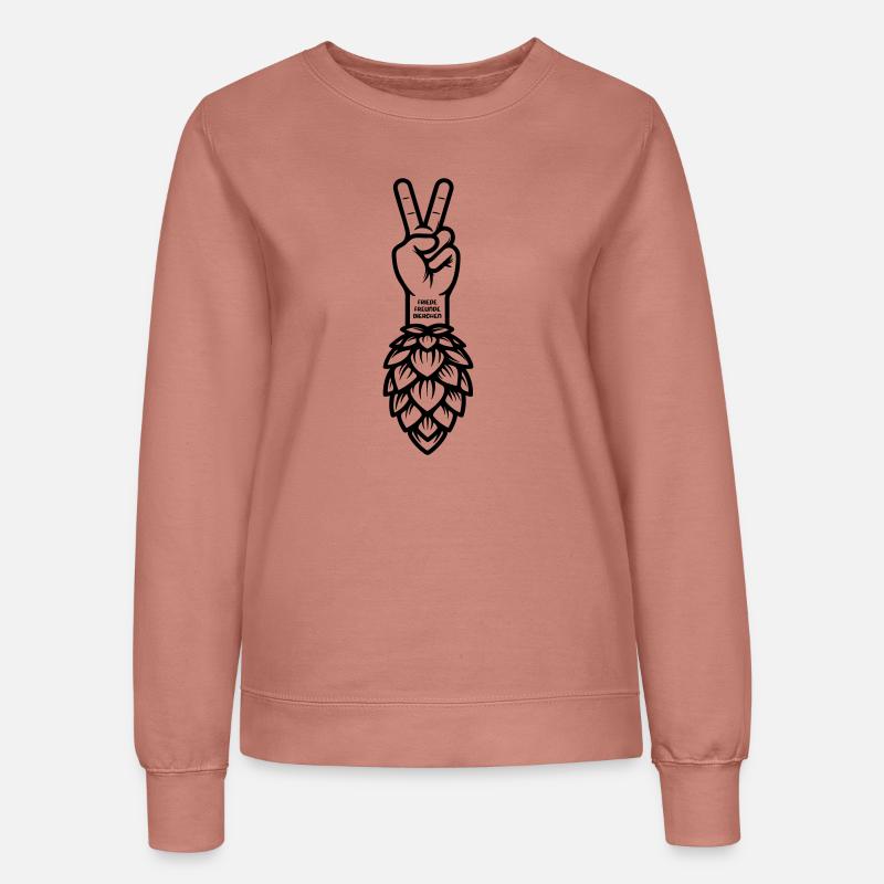 Friede Freunde Bierchen - Women’s Sweatshirt - dusky rose