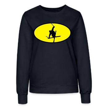 Ski Freestyle Logo - Frauen Sweatshirt - Navy - Vorne - AI Model Female 172 light (172cm)