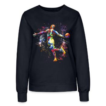 Basketballer - Basketball - SlamDunk - Frauen Sweatshirt - Navy - Vorne - AI Model Female 172 light (172cm)