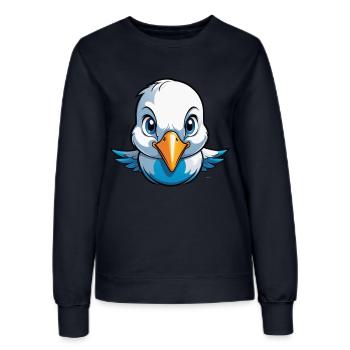 Petit As Volant Colombe - Sweat Femme - marine - Devant - AI Model Female 172 light (172cm)
