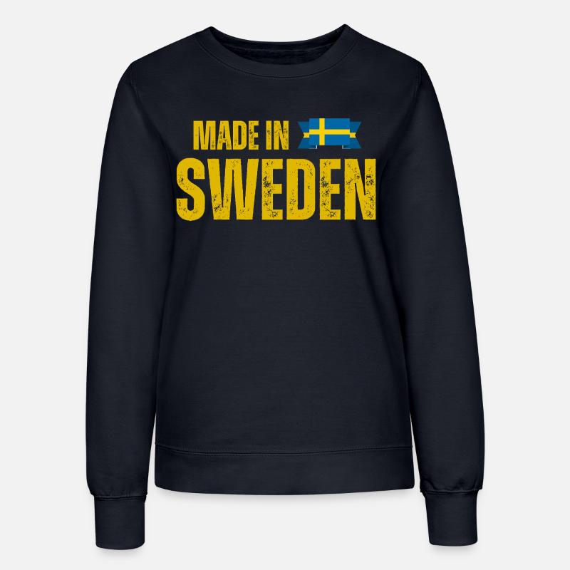 Made in Sweden, Swedish pride - Women’s Sweatshirt - french navy