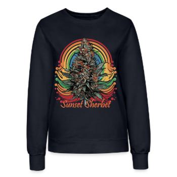 Sunset Sherbet - Frauen Sweatshirt - Navy - Vorne - AI Model Female 172 light (172cm)