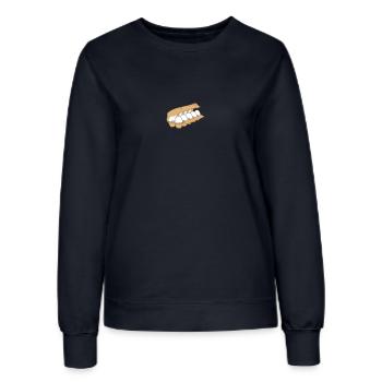 Eierkarton - Frauen Sweatshirt - Navy - Vorne - AI Model Female 172 light (172cm)