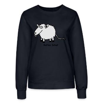 ratten_schaf - Frauen Sweatshirt - Navy - Vorne - AI Model Female 172 light (172cm)