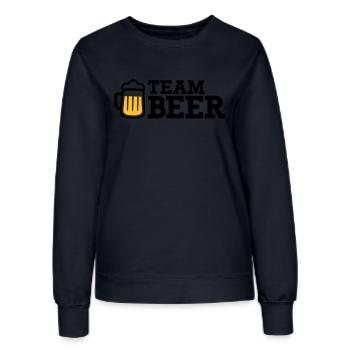 Team Beer - Sweat Femme - marine - Devant - AI Model Female 172 light (172cm)